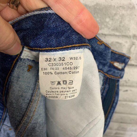 Vintage 90s Bleached Blue Denim High Rise Raw Hem Ankle Straight Leg Jeans - Picture 9 of 14